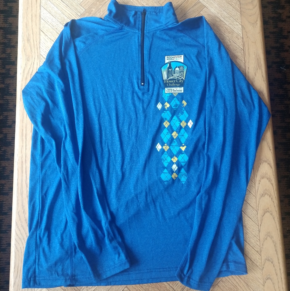 Fleet Feet Sports Flower City Challenge Long Sleeve Jersey M Blue Cycling